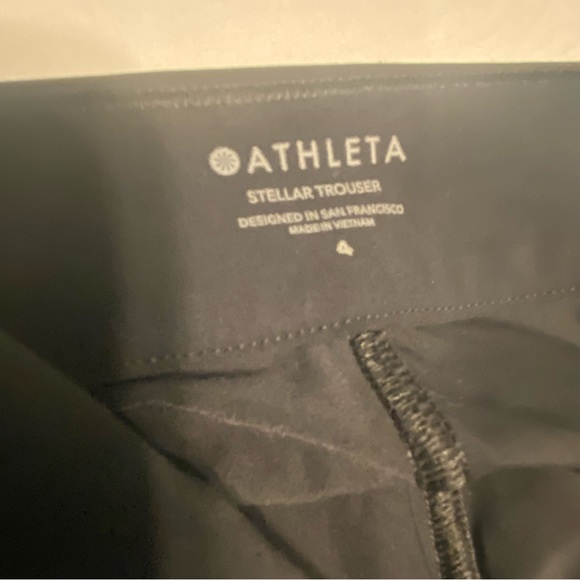 Athleta Stellar Trouser Sz 4, black - Picture 4 of 5